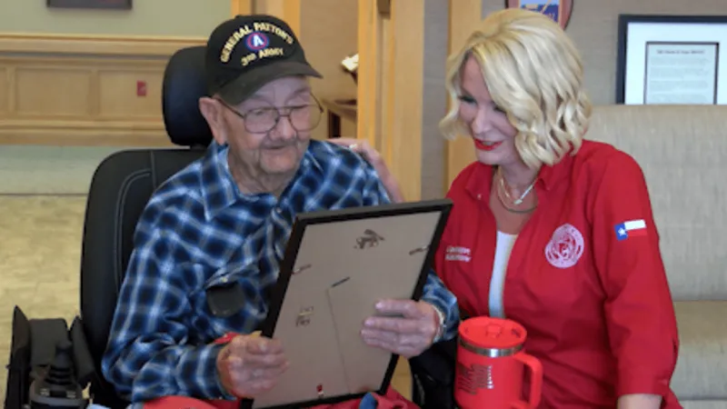 Texas land commissioner visits Amarillo veterans home, vows to support those who served