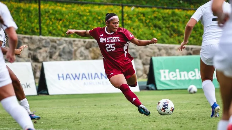 NM State Closes Stint in Hawaii with Loss to Utah Valley