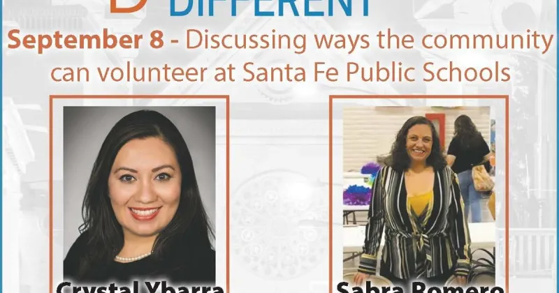 Crystal Ybarra and Sabra Romero discuss why volunteers play special role for kids at Santa Fe Public Schools