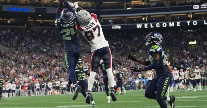 Seahawks pick off Drake Maye 3 times to beat Patriots 13-10 in Super Bowl rematch