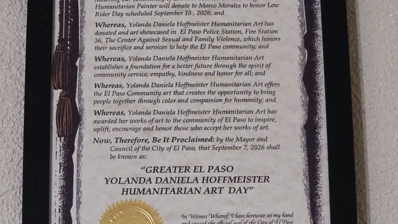El Paso artist Yolanda Hoffmeister honored for community impact through art