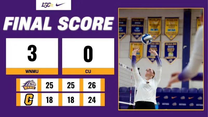 Volleyball Starts LSC Crossover with Sweep