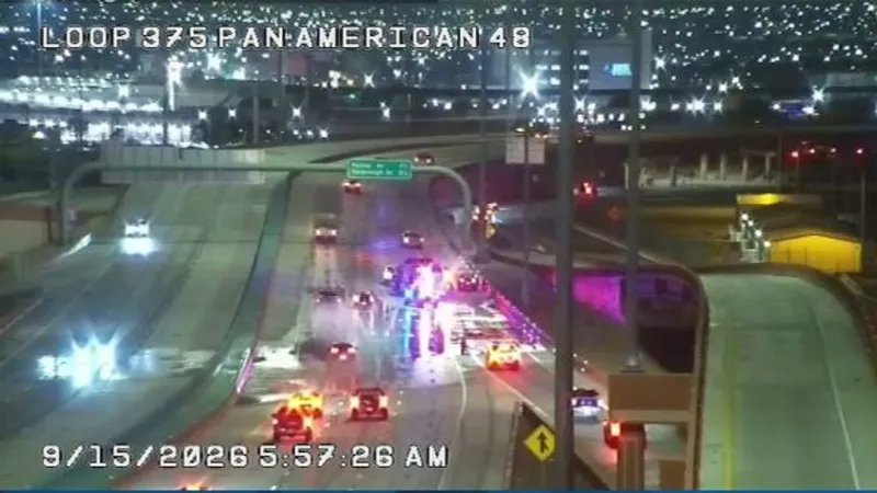 Crash blocked right lane, entrance ramp on Loop 375 South at Pan American Tuesday