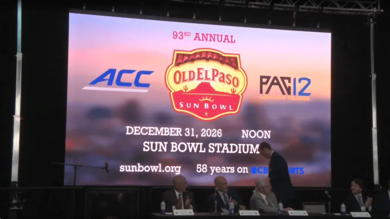 LIVE: officials unveil new sponsor of El Paso's Sun Bowl