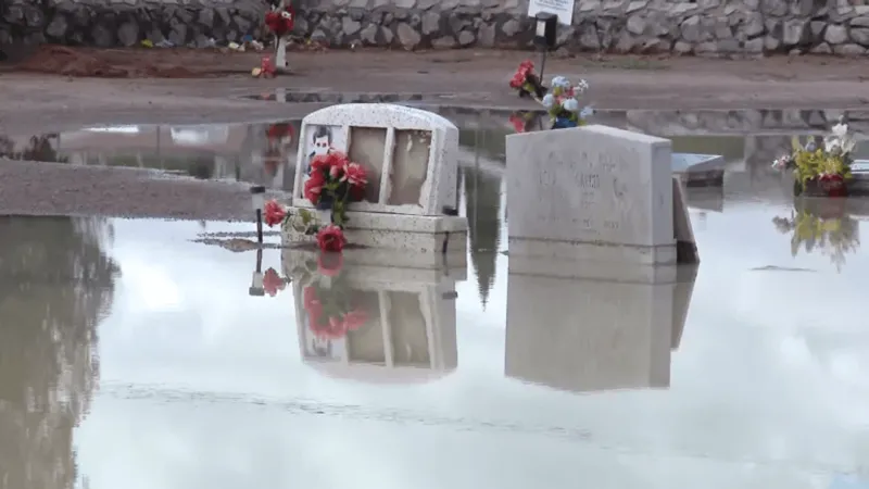 Crews begin repairs after storms sink graves at Anthony Community Cemetery