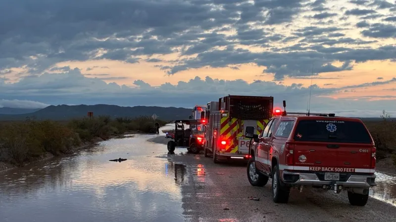 Emergency crews respond to water rescue near Fabens
