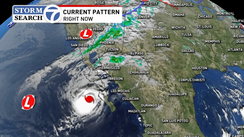Hurricane Polo remnants to fuel heavy rain, flash flood threat across ABC 7 viewing area