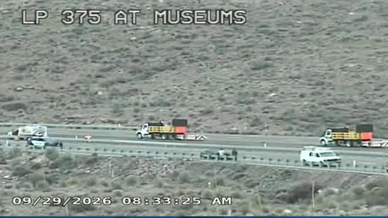 Right lane closed after collision on LP-375 at Museums eastbound Tuesday