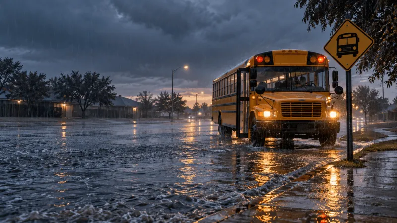 Flash flooding leads to school delays