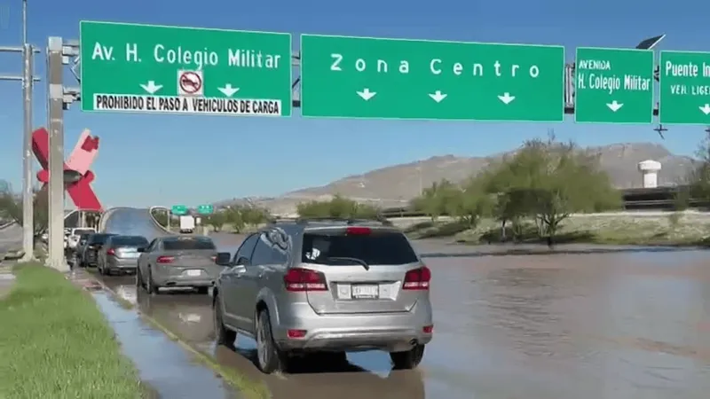 Rio Grande overflow shuts key Jurez roads, snarls access to Bridge of the Americas