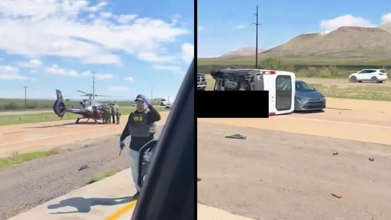1 airlifted after I-10 crash near Sierra Blanca Border Patrol checkpoint