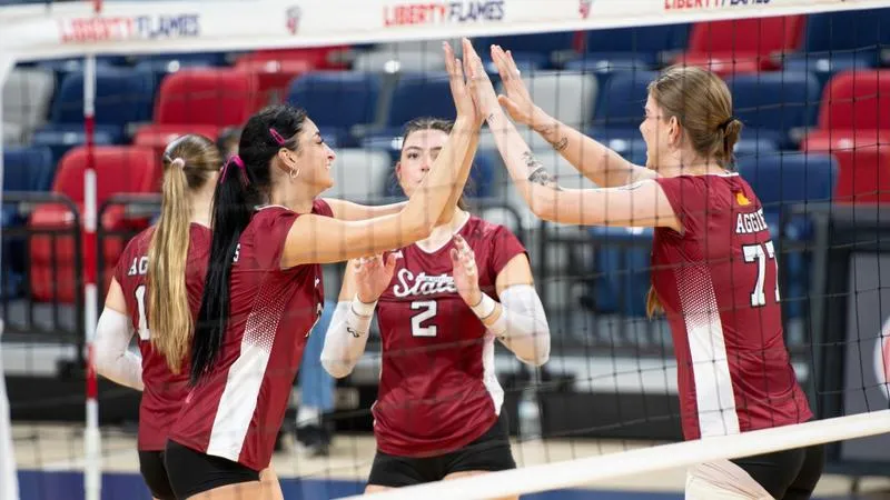 Aggies Sweep Liberty to Secure Series Split