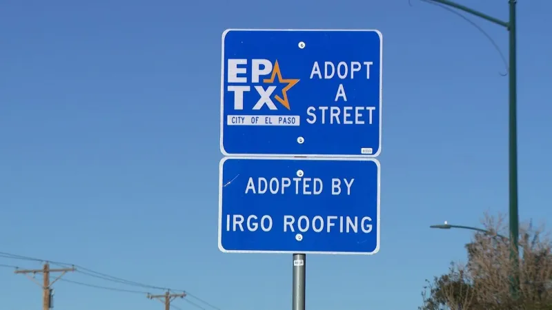 iRGO Roofing adopts Pelicano Drive stretch in El Paso"s Adopt-a-Street program