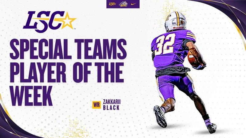 Black Named LSC Special Teams Player of the Week Following 90-Yard Kickoff Return