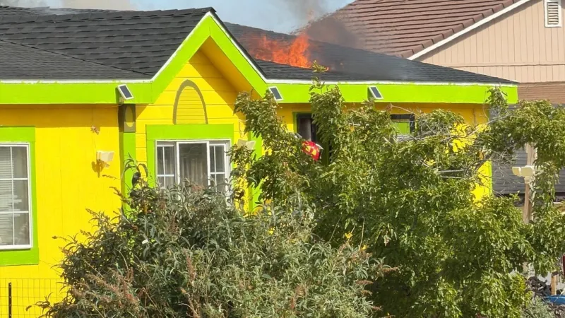 Reno Fire Department responds to Panther Valley house fire