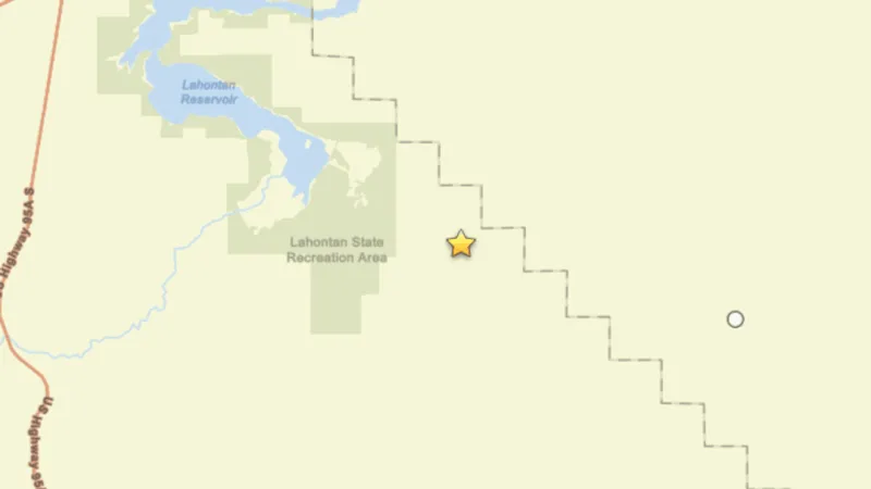3.7 magnitude earthquake strikes southeast of Silver Springs