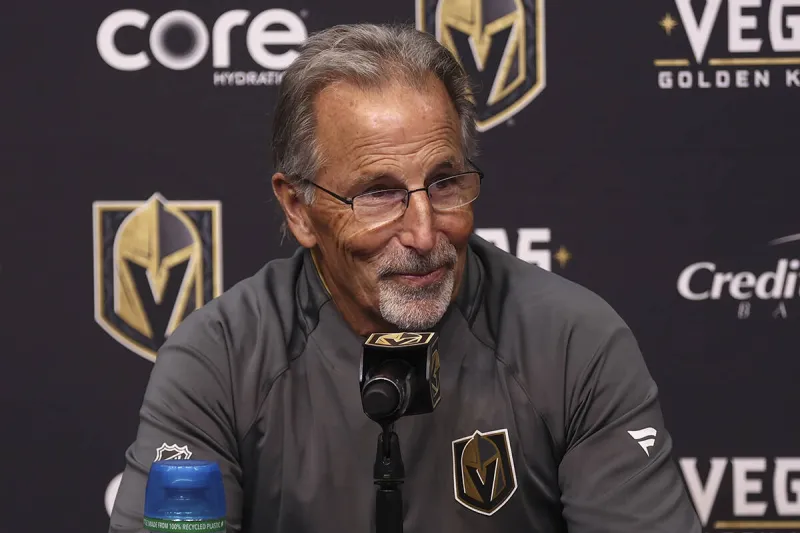 Golden Knights coach to addresses the media