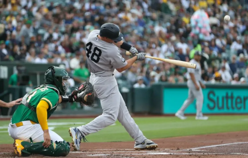 Paul Goldschmidt hits a 3-run homer as Yankees beat A's 8-2