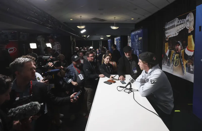 Knights notebook: Media day a frenzy ahead of Stanley Cup Final