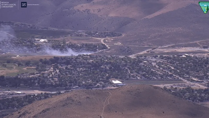 Forward progress halted on Carson City's Hells Bells Fire near Lepire Drive