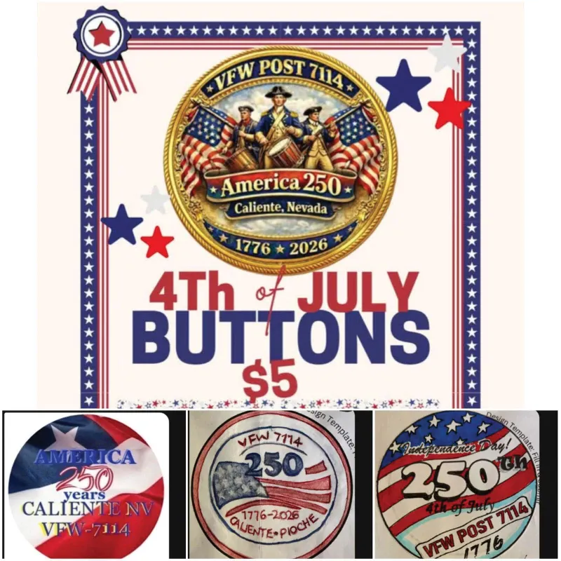 VFW America 250 buttons available
