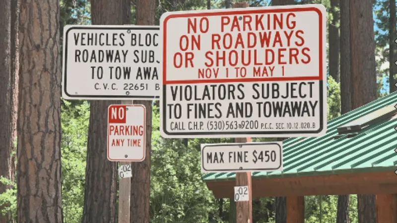 Parking tickets could climb as high as $450 in popular Tahoe destinations