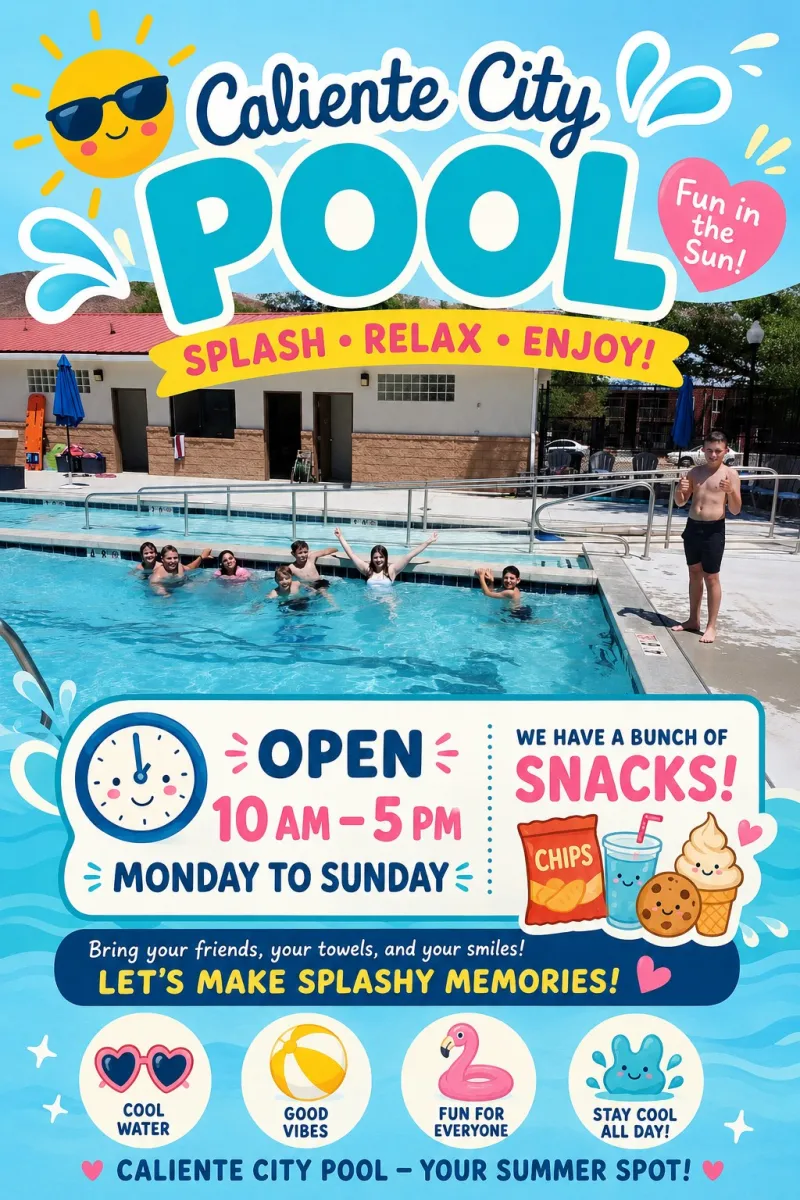 Caliente City Pool is Officially Open for the Summer
