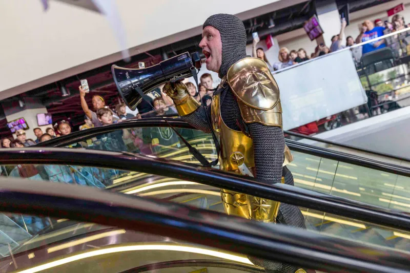Golden Knights fans gather to watch Game 2 - PHOTOS