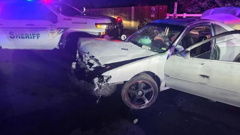 Felony suspect arrested in Lemmon Valley after hitting patrol car and trying to flee