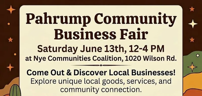 Pahrump Community Business Fair set for this weekend