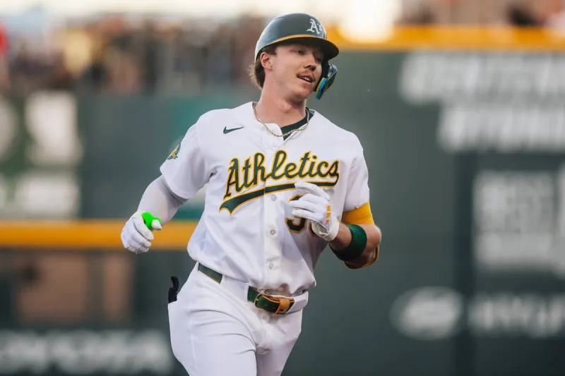 A's notebook: Bolte gets 1st MLB HR, Rooker dealing with knee 'soreness'