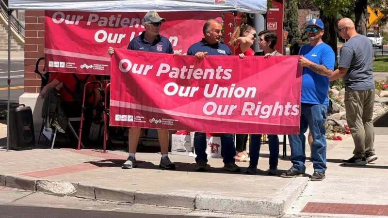 Reno nurses hold informational picket at Saint Mary's