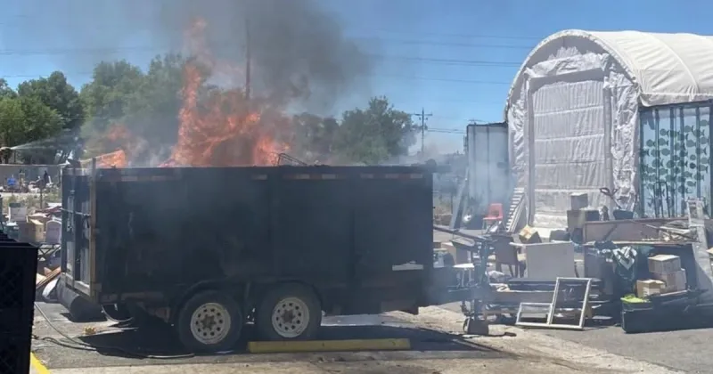 Friends in Service Helping trailer catches on fire, no one harmed