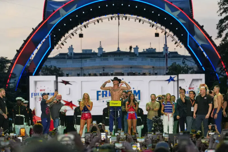 UFC event at the White House facing possible weather delay