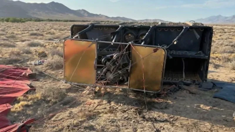 Hot air balloon with 10 aboard makes hard landing in Pahrump, FAA investigating
