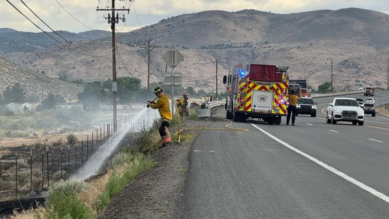 Forward progress stopped on brush fires in Galena in Reno, power outages nearby