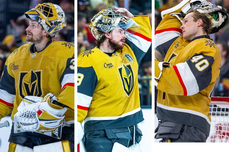 Golden Knights staring at tough decisions in crowded goalie room