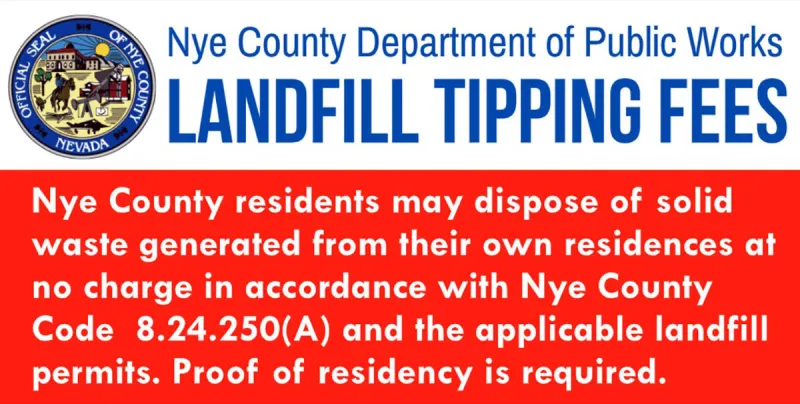 Nye County landfills to implement fee changes today