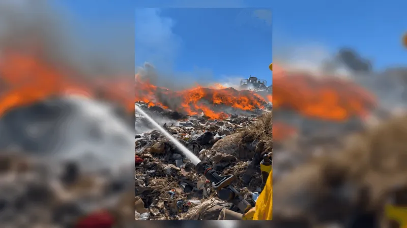Carson City firefighters respond to three brush fires, landfill fire Saturday