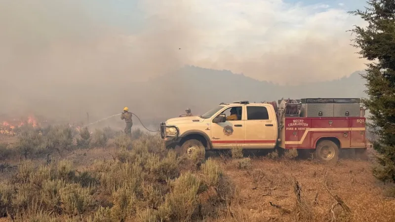 Grapevine Fire grows to more than 26,000 acres in eastern Nevada