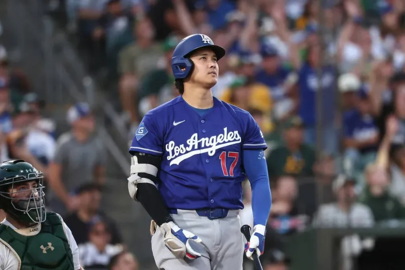 Ohtani homers to lead Dodgers' onslaught over A's
