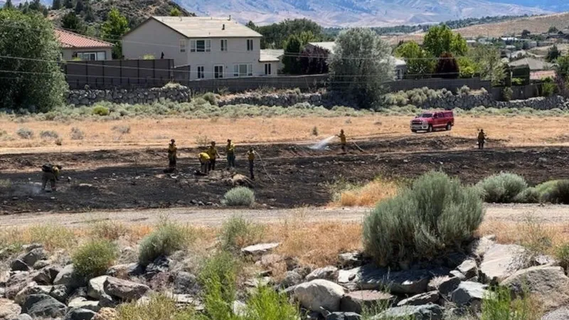 One acre brush fire in Northeast Reno causes power outage