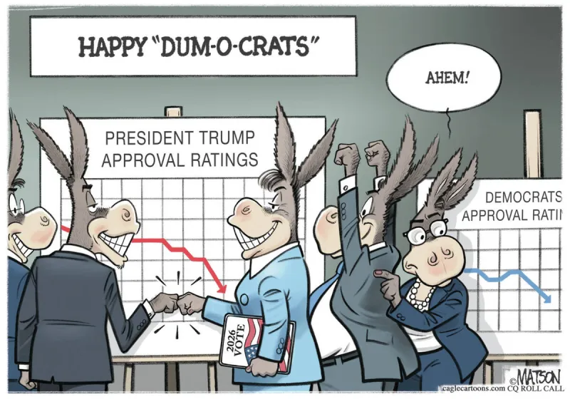 CARTOONS: The good news and bad news for Democrats