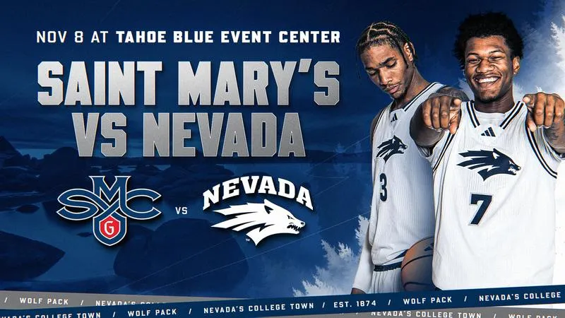 Nevada set to face Saint Mary's Gaels at Tahoe Blue Event Center
