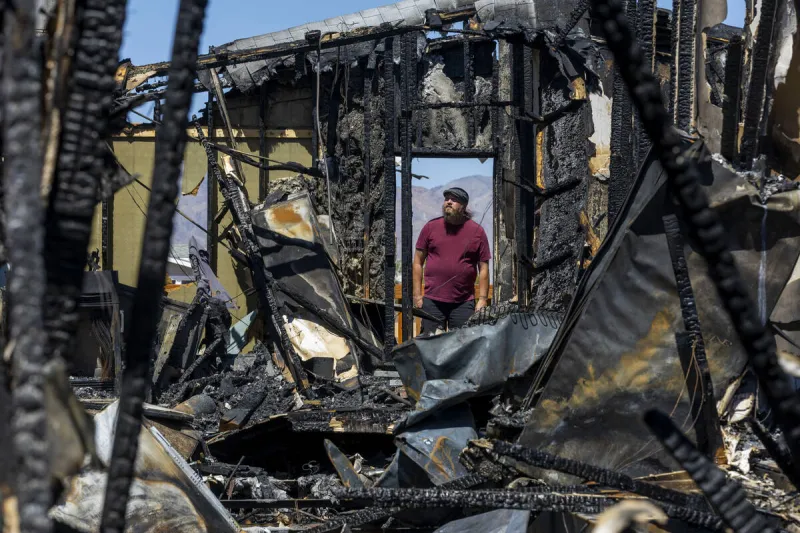 'You realize you don't have that anymore': Pahrump Air Force veteran, family lose home in fire