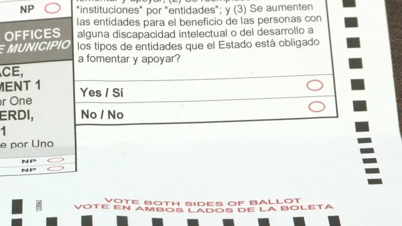 Nevadans will only vote on two statewide ballot questions this year, the fewest since 2012