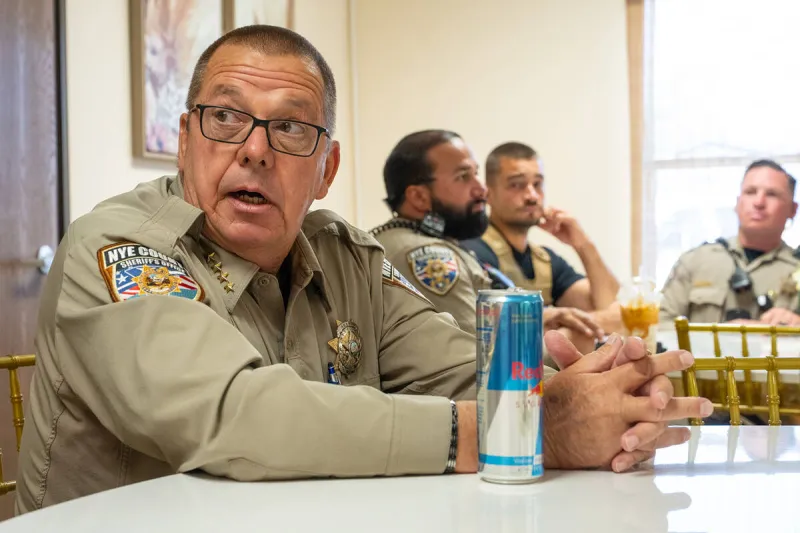 Sheriff's offices converses with the community over coffee