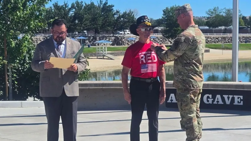 Former Army Staff Sergeant receives Purple Heart almost 60 years after Vietnam injury