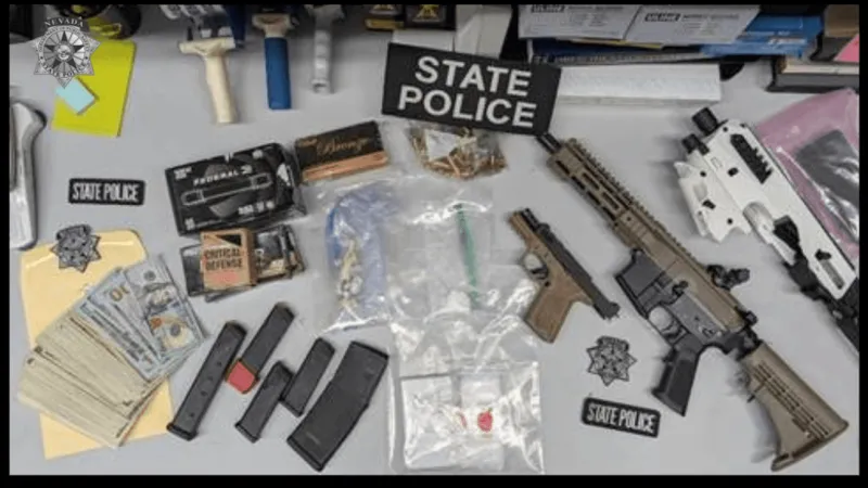 Multiple guns, drugs found in Washoe compliance check; probationer jailed