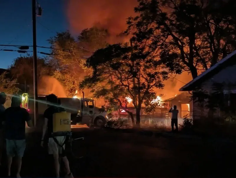 One dead in Beatty structure fires